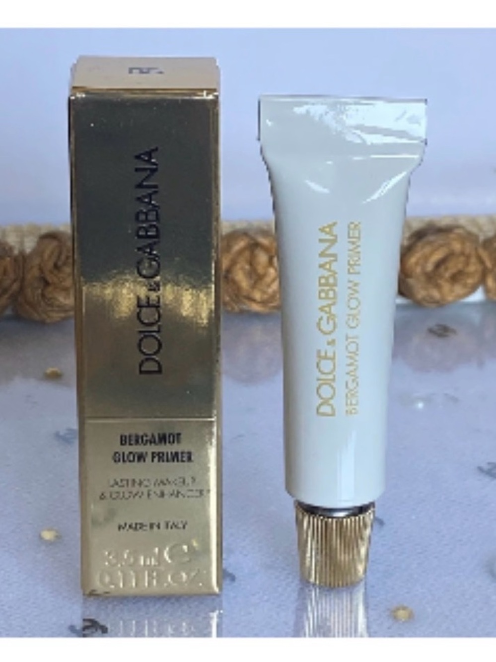 Dolce&Gabbana 24hr hydration Bergamot Glow Lasting Makeup Primer 3.5ml sample x2